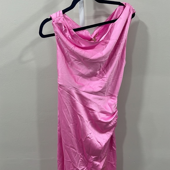 Show Me Your Mumu Jodie Dress in Pink Luxe Satin - Picture 8 of 15